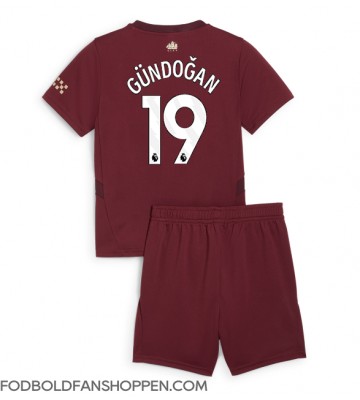 Manchester City Ilkay Gundogan #19 Tredjetrøje Børn 2024-25 Kortærmet (+ Korte bukser)